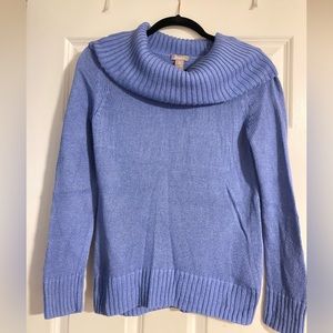 Chico’s Blue Periwinkle Cowl Neck Sweater